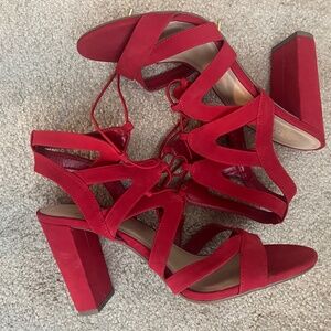 Red Sandal Heels